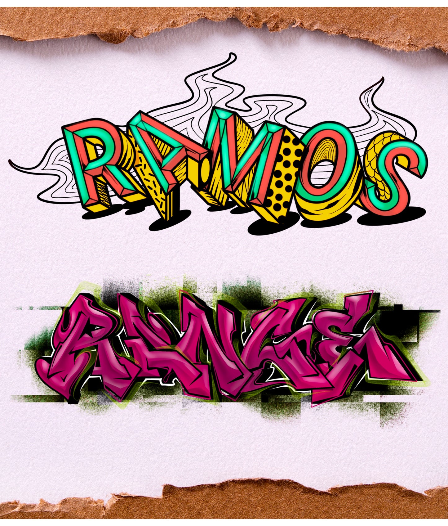 Graffiti Letters Stamp Pack