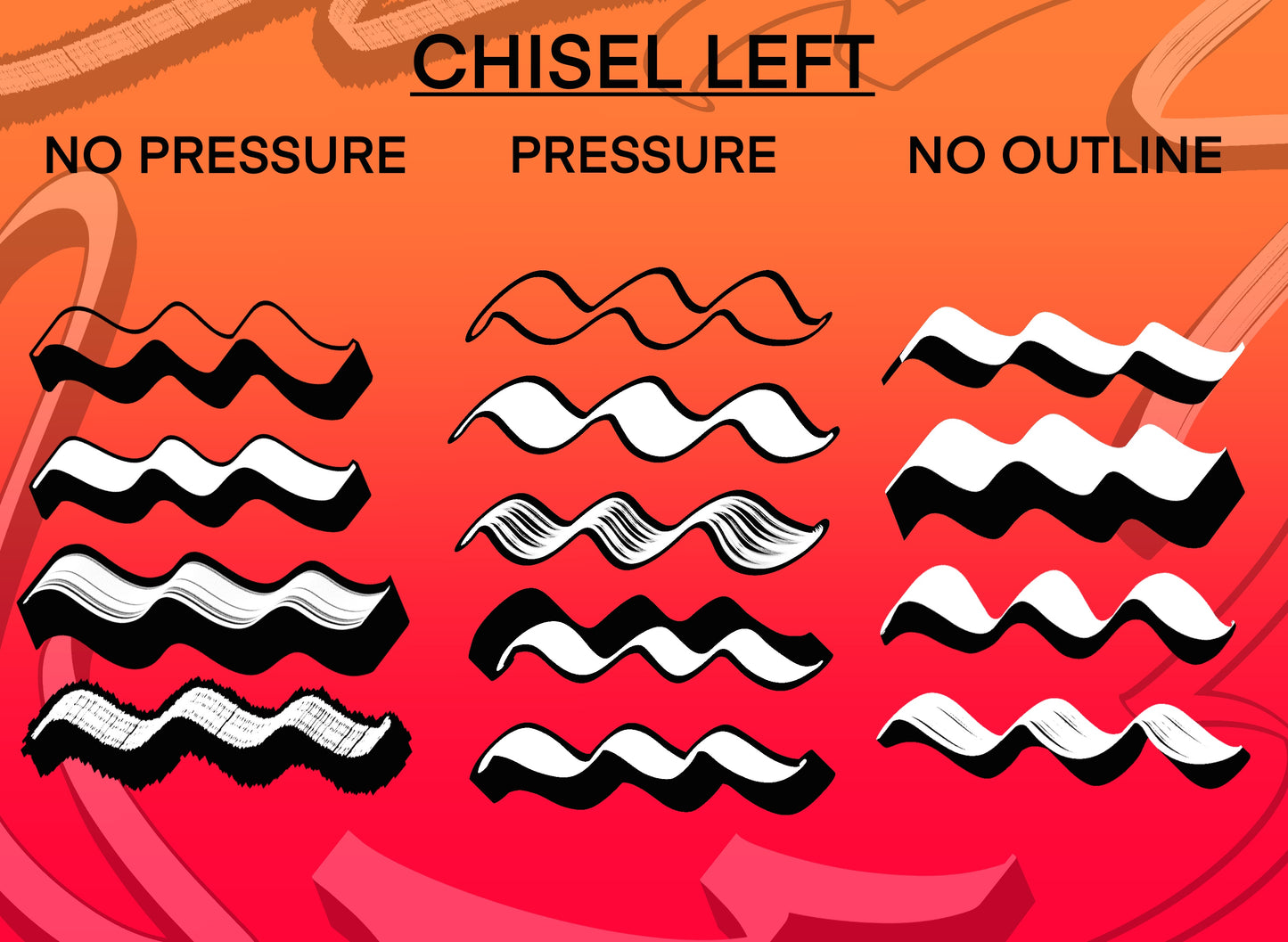 Outline - Chisel Pack NEW BRUSHSET AVAILABLE