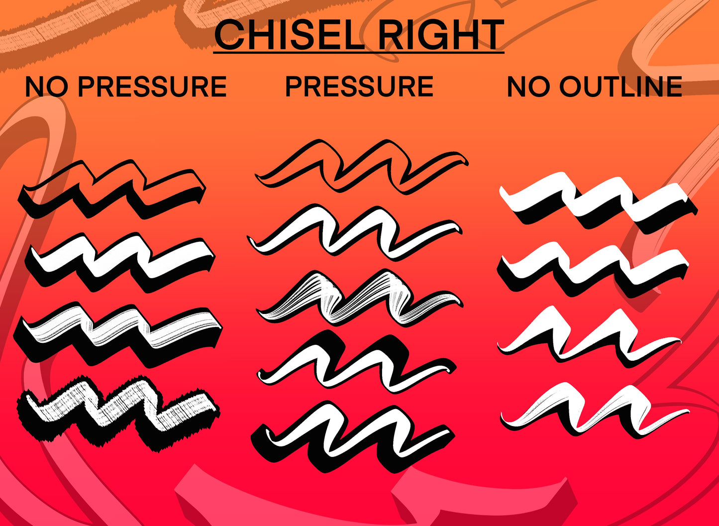 Outline - Chisel Pack NEW BRUSHSET AVAILABLE