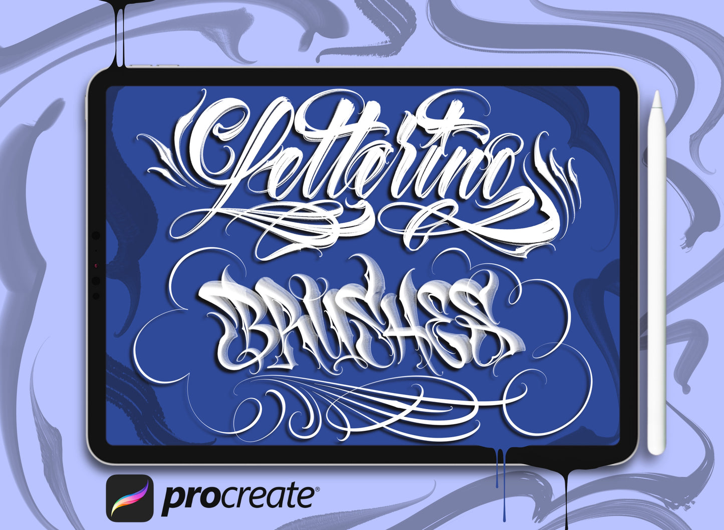 Super Lettering Pack – Over 270 Professional Brushes for Procreate