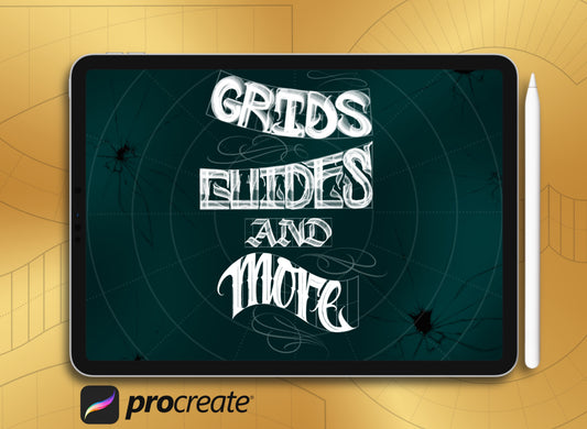 Builder lettering stamp grids guides and more for procreate