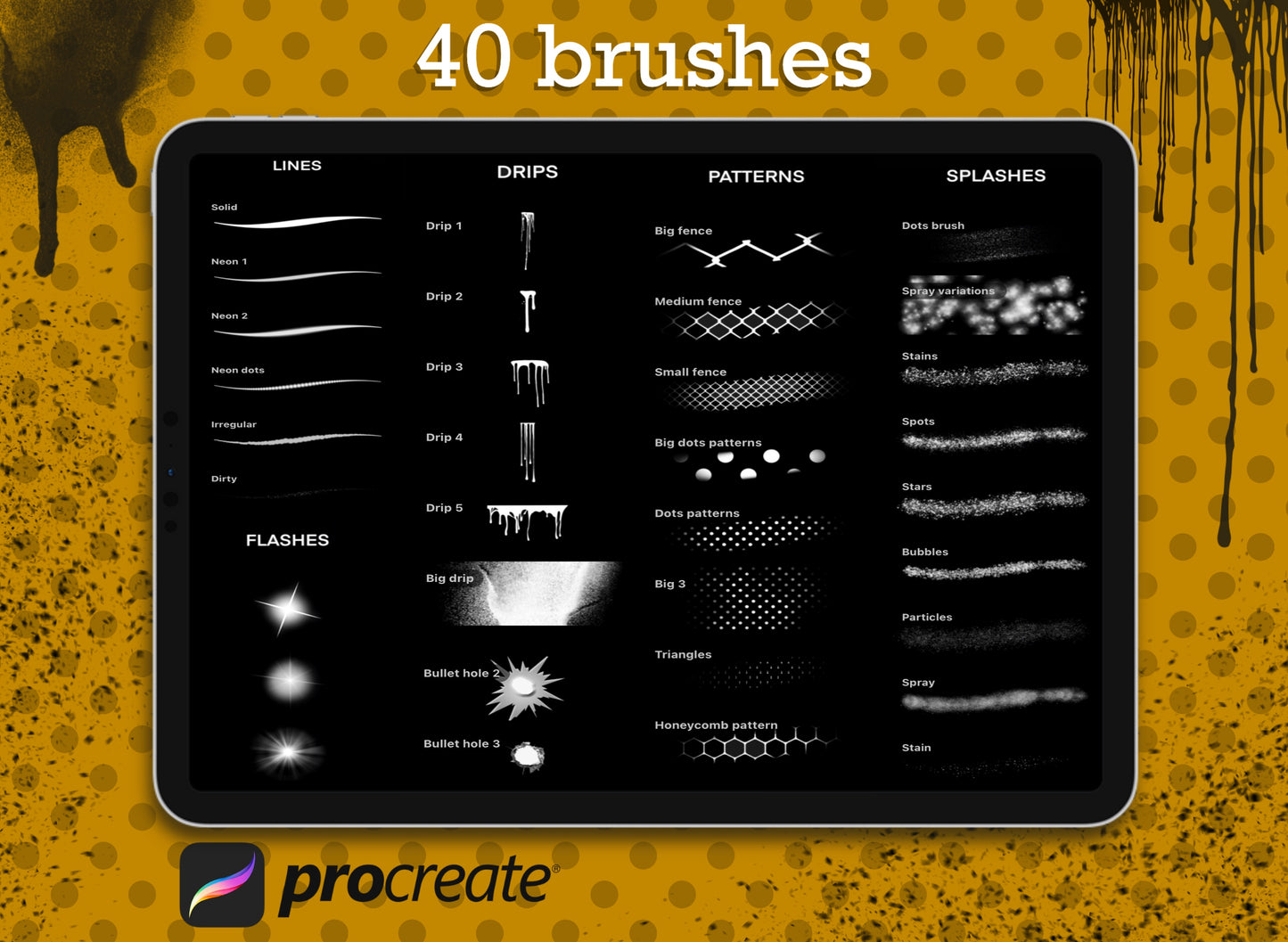 Details brush pack for Lettering, Graffiti & Calligraphy