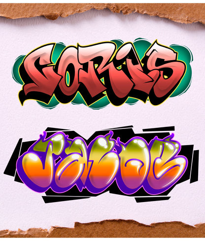 Graffiti Letters Stamp Pack