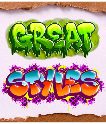 Graffiti Letters Stamp Pack